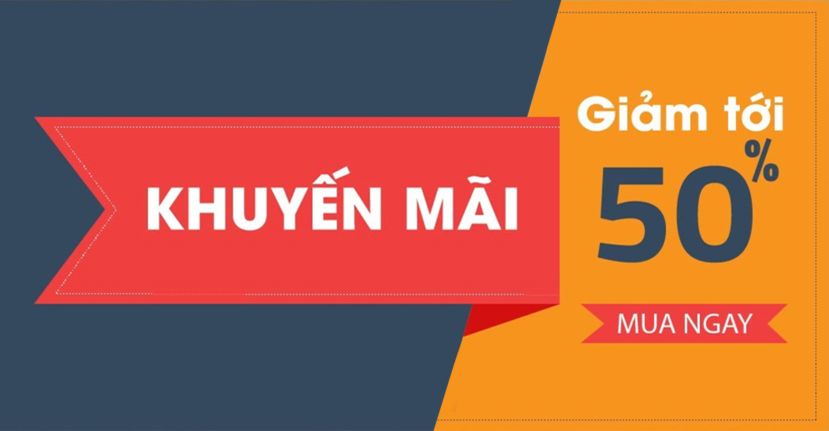 Khuyến mãi tới 50%