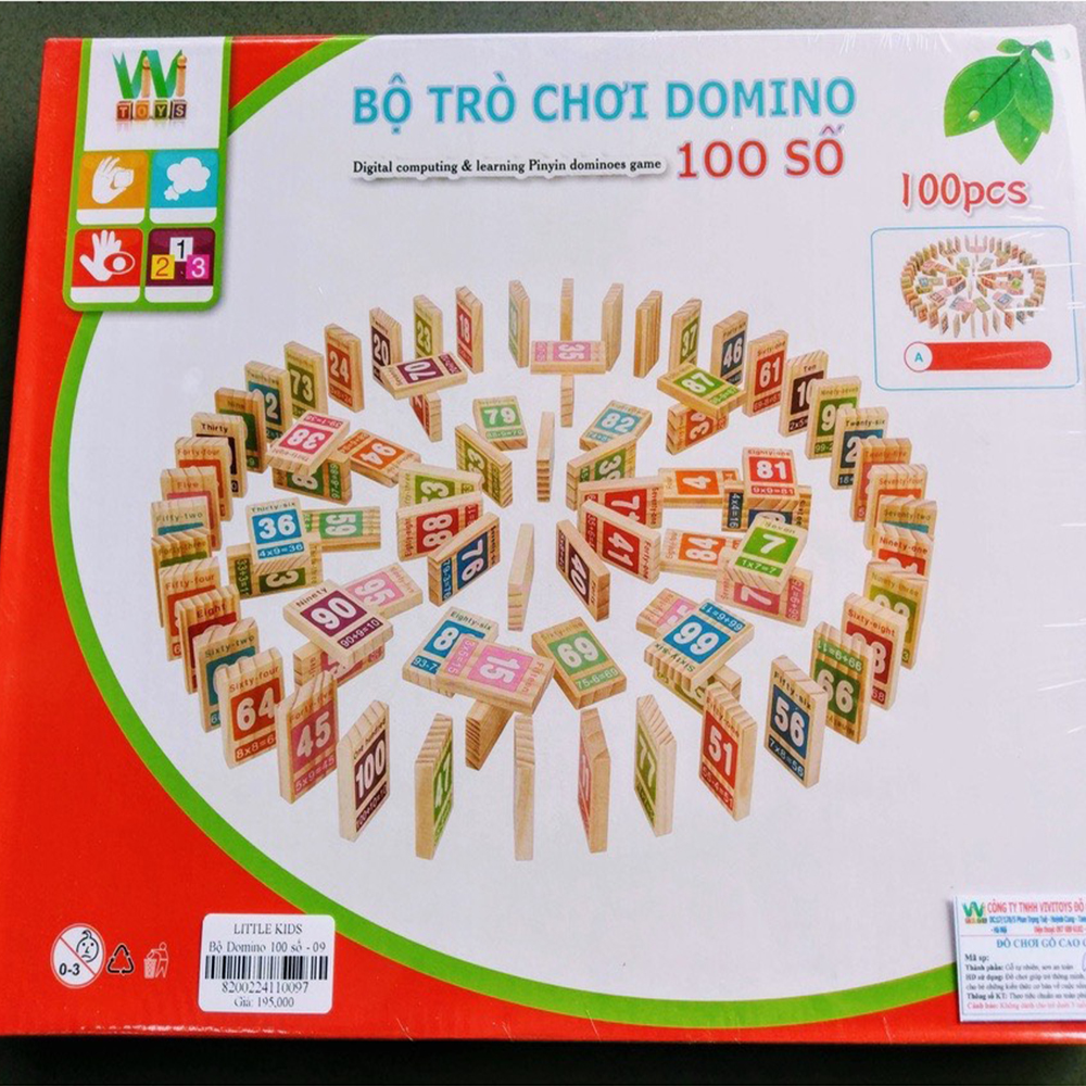 Domino Số Đếm Từ 1-100 Cho Bé