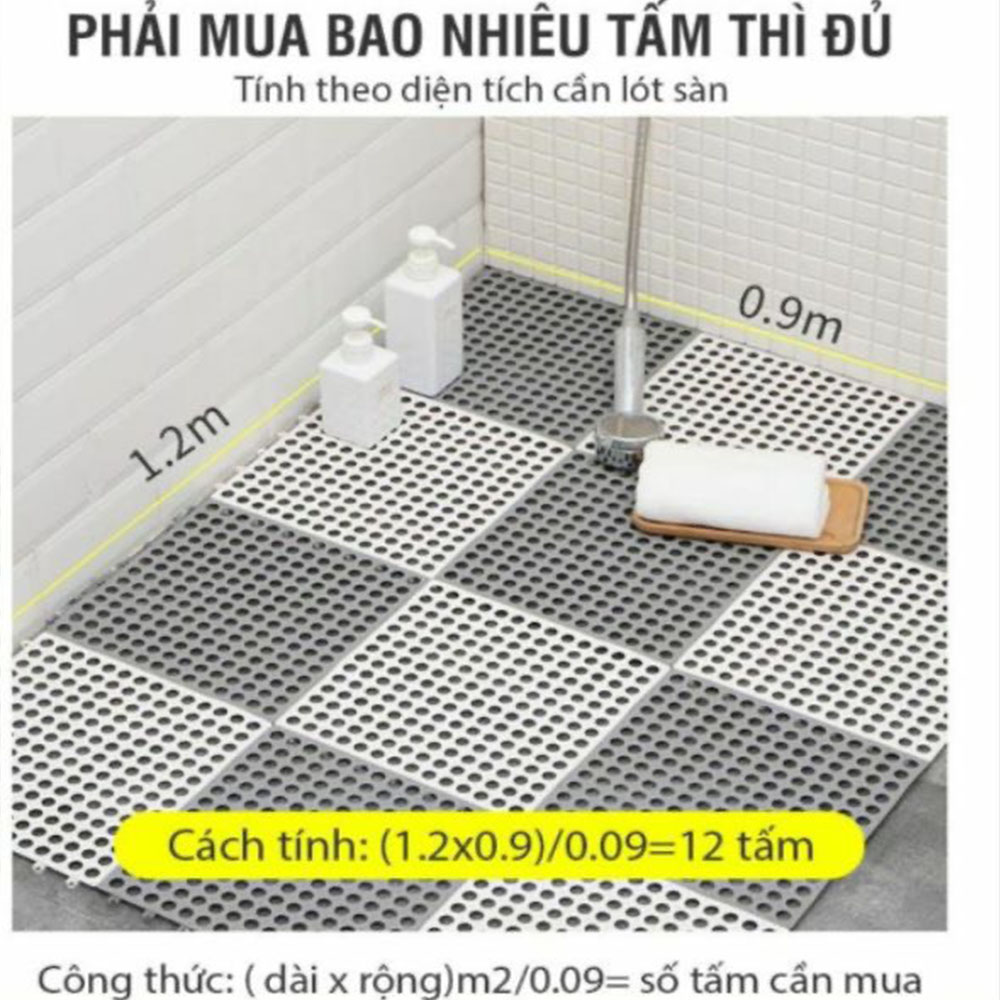 Thảm Nhựa Lỗ Chống Trơn Nhà Tắm