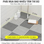 Thảm Nhựa Lỗ Chống Trơn Nhà Tắm